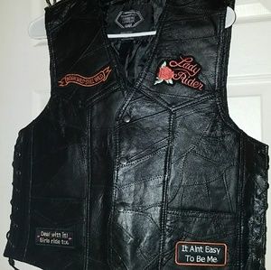 Leather vest